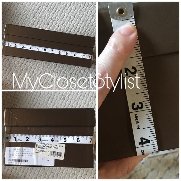 GUCCI Gold Double GG's LOGO Shoe Storage Box 12" 7 - Picture 5 of 5